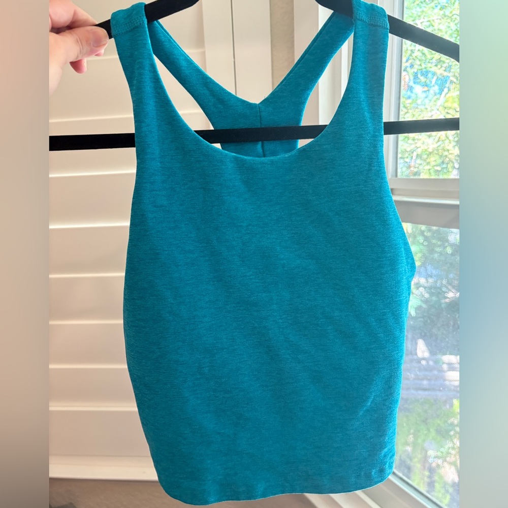 Beyond Yoga Teal Racerback Tank Top